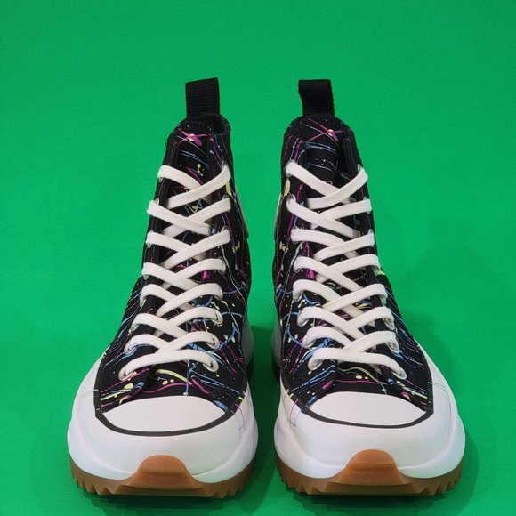 Converse Run Star Hike High 'Splatter Paint' Platform Sneakers 571872C NWT - Picture 6 of 6